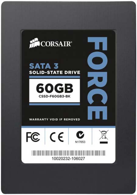 Corsair Force 3 - новый SSD на базе контроллера SF-2281